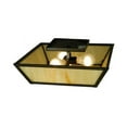 thumbnail image 4 of Meyda Tiffany 136919 15" Square Madera Flush Mount Ceiling Fixture - Bronze, 4 of 4