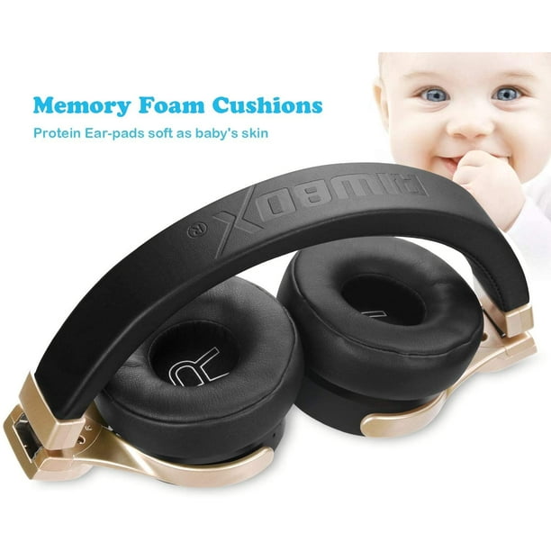 Casque Bluetooth BN5 sur l'oreille, casque stéréo pliable filaire