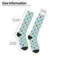 thumbnail image 2 of Naloa Modern Ice Cream Thigh High Socks Extra Long Stretchy Sock Women Over Knee High Opaque Stocking Daily Wear, 2 of 6
