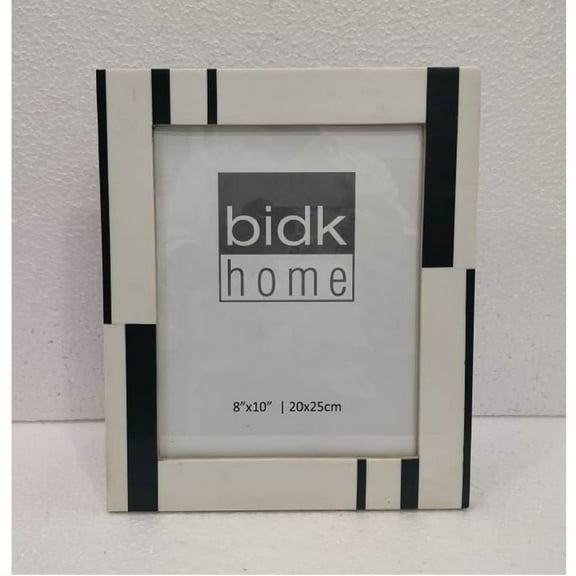 BIDK Home Rectangular Picture Frame - for 8" x 10" Photo - Black and White