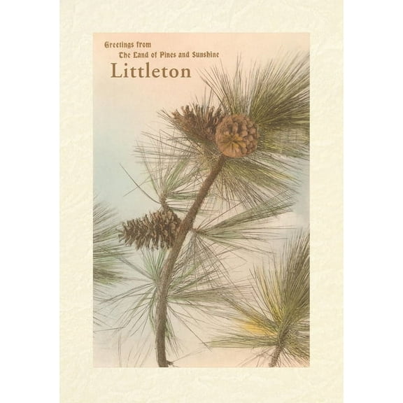 Vintage Lined Notebook Greetings from Littlelton, (Paperback)