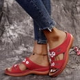 thumbnail image 5 of Orthotic Arch Support Sandals Flip Flops Slip-on Flats Outdoor Slides Boho Walking Shoes Comfortable Elegant Casual Beach Slippers, 5 of 6
