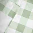 thumbnail image 3 of Bedliving Green White Plaid Window Valance for Kitchen Bathroom Laundry Room, 54 x 18 Inch Rod Pocket Short Curtain, 1 Panel, 3 of 9