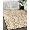 thumbnail image 2 of Ahgly Company Indoor Round Abstract Camel Brown Solid Area Rugs, 8' Round, 2 of 6