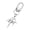 Silver, variant on Artistic Moons and Star Keychain Strong Alloy Metal Trendy Moons Key Rings Pendant Accessory for Individual Use