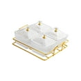 thumbnail image 5 of Tongina Dried Fruit Tray Divided Snack Serving Bowls Dried Fruit Plate Divided Serving Platter for Candy Snacks Appetizer Fruits Nuts clear, 5 of 8