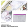 thumbnail image 3 of pitrice 10 Pieces Zipper Pouch Container Convenient PVC Documents Pouches Document Holding Bag Storage Containers for Home Office School A6 Purple, 3 of 5