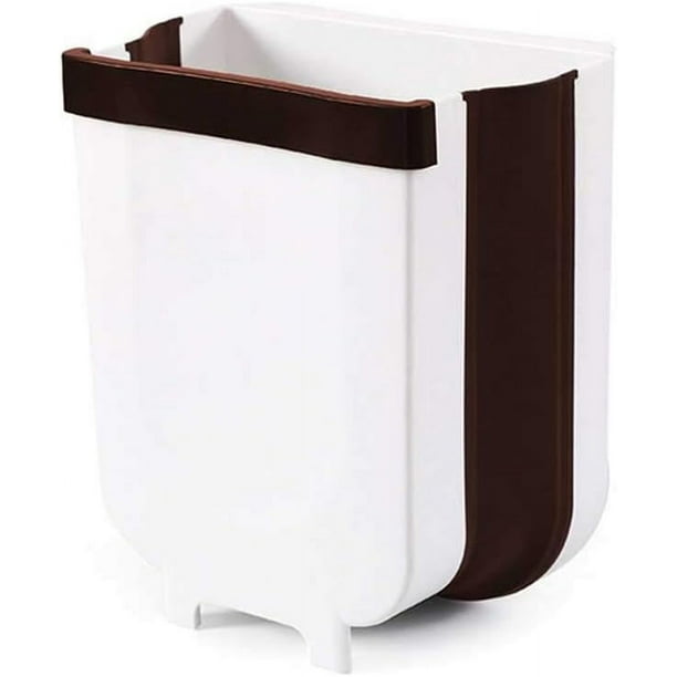 Poubelle Pliable, 10L Poubelle Murale pour Cuisine avec 1 rouleau de