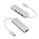 thumbnail image 2 of Adaptador Ethernet concentrador USB de alta velocidad de material metálico de alta resistencia delicado para PC para computadora portátil ANGGREK Otros, 2 of 8