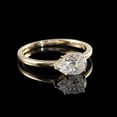 thumbnail image 2 of 2Ct Lab Created Diamond Pear Cut Solitaire Leady Beauty Ring 14K Yellow Gold Plated, 2 of 4