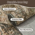 thumbnail image 6 of FEELHOME 9'x12' Area Rug Machine Washable Soft Vintage Distressed Non Slip Carpet for Living Room Bedroom Dining Room Brown, 6 of 7