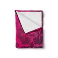 thumbnail image 2 of Magenta Soft Flannel Fleece Throw Blanket, Victorian Classical Bound Ornamental Mosaic Patterns in Nostalgic Design, Cozy Plush for Indoor and Outdoor Use, 60" x 80", Magenta, by Ambesonne, 2 of 5