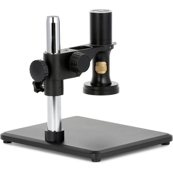 AmScope - 1080p HDMI All-in-One Digital Microscope with Zoom Optics on Table Stand - DM756H2D-TS