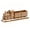 Brown, variant on White Gold Christmas Wooden Mini Train Tabletop Ornament, 4-Car Connected Train Decor with Snowman Bear Figurines for Xmas Home Mantel & Table Decor