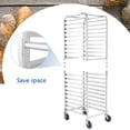 thumbnail image 7 of HARDURA Restaurant Equipment 20 Tier Aluminum Sheet Pan Rack with Casters, NSF Home Commercial Kitchen, 20"L×26"W×69"H, 7 of 7
