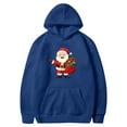 thumbnail image 3 of Oversized Hoodies for Women Christmas Outfits Holiday Long Sleeve Pullover Sweatshirts with Pockets, XXL Blue, 3 of 4