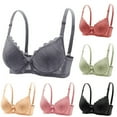 thumbnail image 4 of Npasoilc Front Closure Underwire Lace Bra for Women Embroidered Breathable Thin Lightweight Comfortable Daily Underwear, 4 of 4