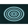 thumbnail image 1 of Ahgly Company Indoor Rectangle Patterned Deep-Sea Green Area Rugs, 4' x 6', 1 of 6