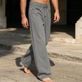 thumbnail image 4 of JTSRKL Mens Vintage Wide Leg Denim Pants Loose Relaxed Fit Classic Solid Color Trousers Retro Streetwear Durable Casual Long Jeans, 4 of 7