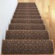 thumbnail image 1 of 1 pieza de peldaños de escalera de alfombra antideslizante marrón de 20*76 cm, manijas antimovimiento y peldaños de alfombra de belleza son seguros, 1 of 5