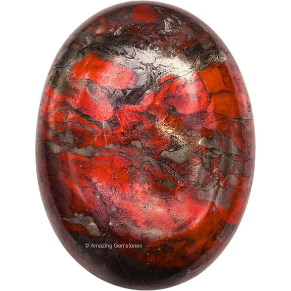 Red Jasper Hematite Crystals & Healing Stones - Large Palm Stone Crystals Piedra