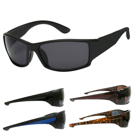 2X Mens Sunglasses Sport Running Fishing Golf Driving Glasses Dark Lens (Best Lens For Fishing Glasses)