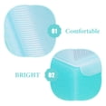 thumbnail image 3 of Esponja para el pelo de bebé, cepillo para tapa de cuna, cepillo de esponja suave para recién nacido, suministros de limpieza del cuero cabelludo sensibles a la hora del baño, 5 uds., 3 of 6