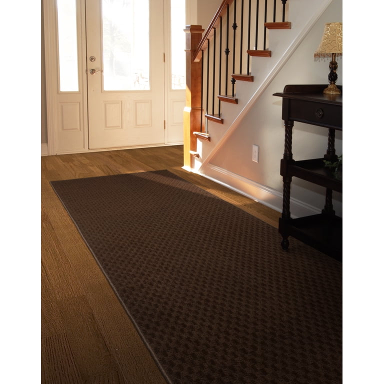Medallion Mocha Indoor Runner Rug, 3'x12' photo 2