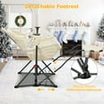 thumbnail image 6 of Ainfox Portable Hammock Camping Chairs with Footrest, Cup Holder, Headrest Cushion Pillow, Rocking, Fodable, Beige, 6 of 7