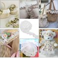 thumbnail image 5 of 10Yards 3-Layer Pleated Chiffon Flower Lace Trim White Organza Lace Edge Trim Polyester Ribbon for Jewelry Making, 5 of 9