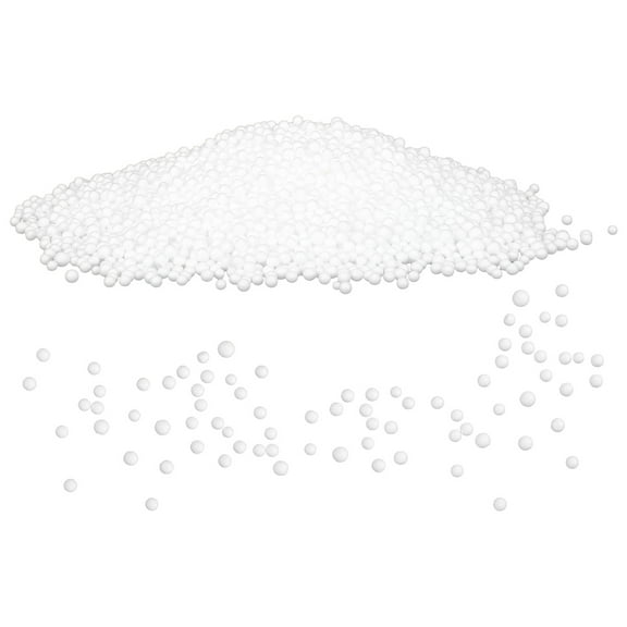 NUOLUX 1 Pack Bean Bag Filler Foam Particle Cushioning Heat Insulation Round White For Sofa Pillow Doll