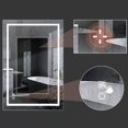 thumbnail image 4 of ExBrite Miroir de Salle de Bain Mural Rectangulaire Sans Cadre W / LEDs, 4 of 8