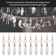thumbnail image 3 of 20Pcs Clear Crystal Chandelier Icicle Prisms Candelabra Replacement Parts, 3 of 7