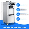 LEEVOT Commercial Ice Cream Maker Soft Serve Ice Cream Machine