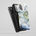 thumbnail image 5 of Mountain Lake Forest For All iPhone Series Protective Phone Case Watercolor Landscape Blue Green, 5 of 7