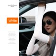 thumbnail image 3 of Bicicleta Mangas de brazo de tela Ndcxsfigh de hielo Unisex Sun UV Protection Outdoor Arm Cover (Blanco), 3 of 6