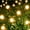 Warm White, variant on Slssqhz 4pcs Solar Lights Outdoor 32 LED Total Fairy Firefly Ground Lights Waterproof for Garden Pathway Patio Party Decor