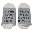 thumbnail image 1 of Coofit Unisex Crew Socks Embroidered Letters Breathable Cotton Socks Tube Socks Winter Warm Socks, 1 of 10