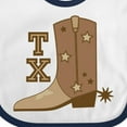 thumbnail image 4 of Inktastic Texas Cowboy Boot Boys or Girls Baby Bib, 4 of 4