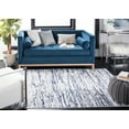 thumbnail image 3 of SAFAVIEH Amelia Lester Abstract Area Rug, Gray/Navy, 8' x 8' Square, 3 of 13