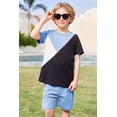 thumbnail image 5 of Arshiner Toddler Boy Summer Clothes Outfits Kids Colorblock Short Sleeve T-shirt Shorts Set, 5 of 7
