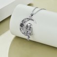 thumbnail image 2 of ONEFINITY Eagle Necklace Oxidation Silver Moon Viking Lover Jewelry Birthday Gifts for Woman, 2 of 6