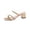 Gold, variant on Wensltd Block Heel Sandals Women Thin Strap Square Open Toe Slip On Summer Outdoor Walking Solid Color Black