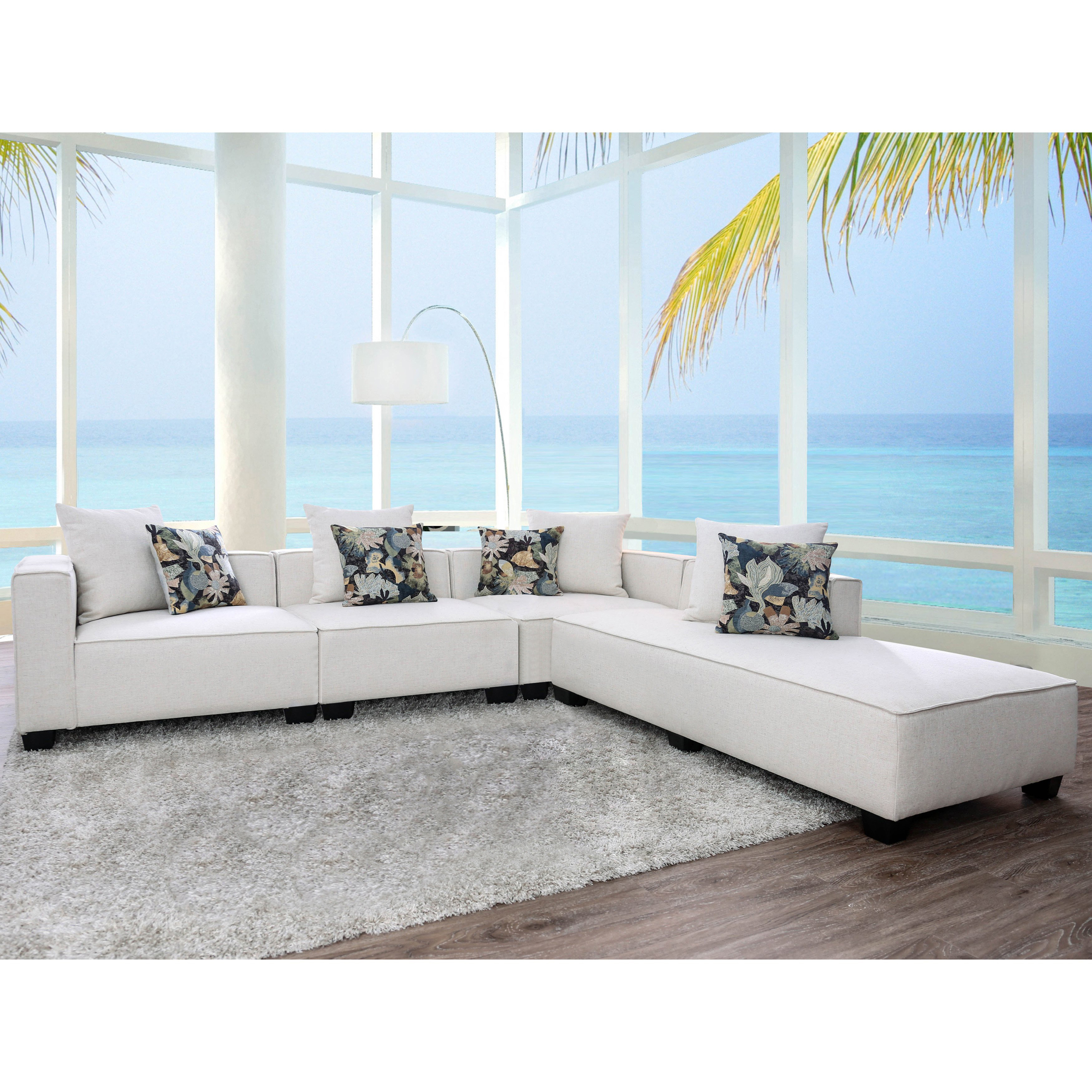 Furniture of America Casey Chaise Lounge, Beige