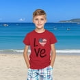 thumbnail image 6 of Kids Girl Boy Print T Shirts Boat Neck Tops Tee for Child Short Sleeve Brunch Cute Fall Summer Shirts 2026 Clothes Fashion Regular Fit Country Concert Y2K 4 Years, 6 of 9