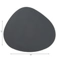 thumbnail image 3 of Maison Concepts Reversible Pleather Pebble Placemat Gray - Set of 12 (12L X 18W X 1H), 3 of 4