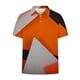 thumbnail image 5 of Ceisia Men's Summer Casual Geometric Color Block Mesh Short Sleeve Lapel Shirt Multicolor M Gifts, 5 of 7