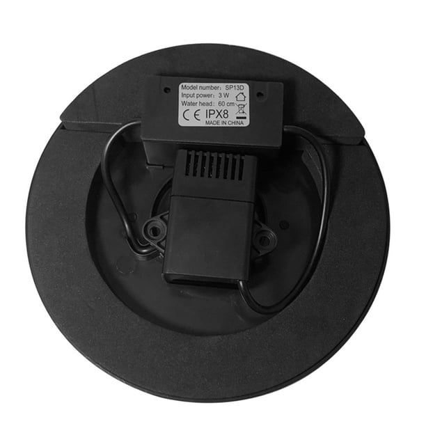 Bearachild Mini rociador de baño de animales para fuente Solar de 7V y 2,5 W, bomba de fuente de agua Solar, decoración de luz LED colorida para piscina Jardín y Patio Bearachild HA005786-00B