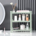 thumbnail image 5 of Giunmcul 3 Tier Bathroom Shelf Organizer 13.40*13.40*6.90in Space Countertop Storage Rack for Shampoo Cosmetics White/Green/Blue, 5 of 6