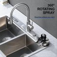 thumbnail image 3 of Metal Glass Rinser for Kitchen Sink 360° Rotary Cup with Brush B, 3 of 4